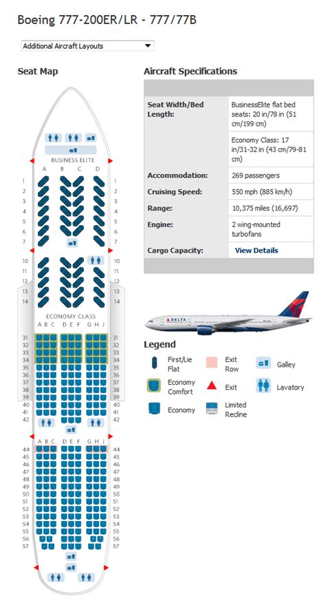 Seating Chart For Delta Airlines
