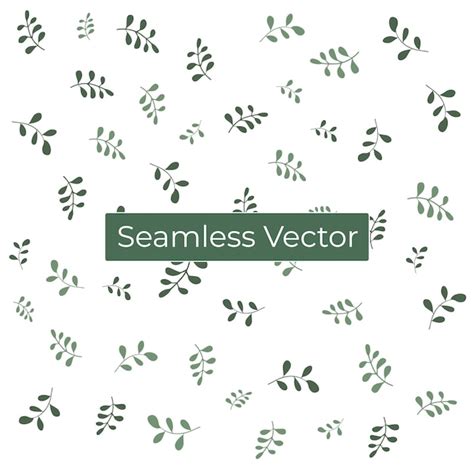 Premium Vector Seamless Botanical Pattern Background Premium Vector