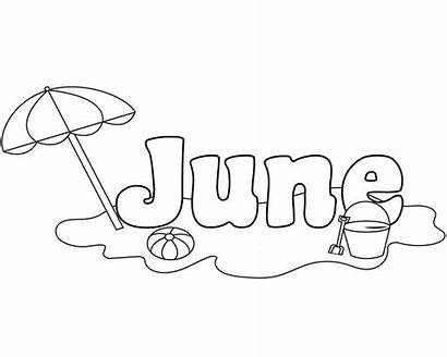 Coloring June Pages Printable Summer Beach Adult