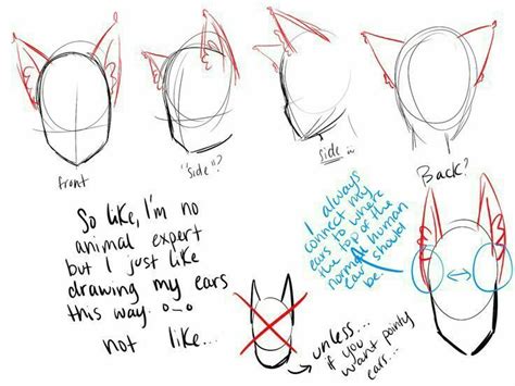 Cat Ears Neko Text How To Draw Mangaanime Catanime Drawings