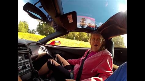 Mom Goes For Ride In Corvette Youtube
