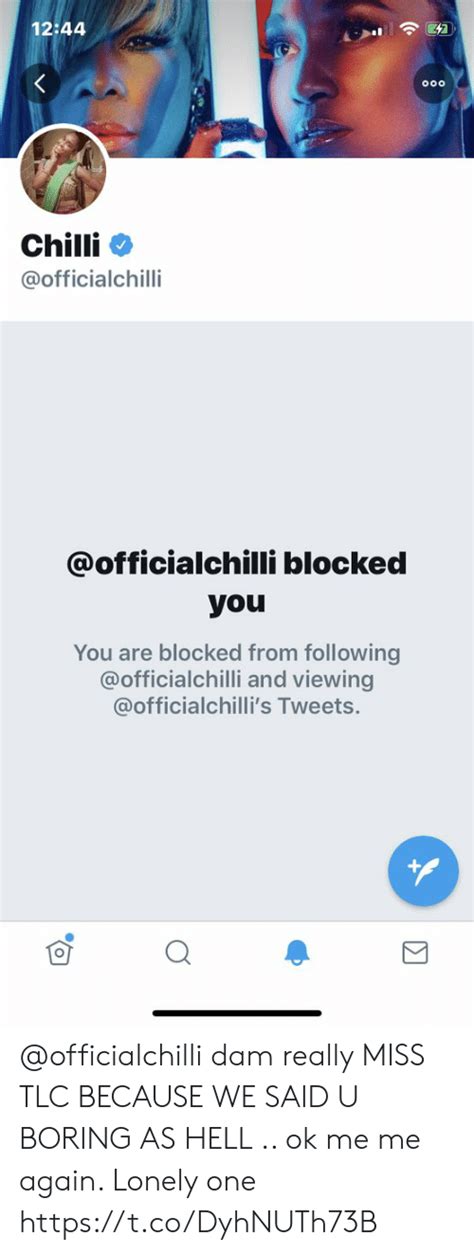 1244 Ooo Chilli Blocked You You Are Blocked From Following And Viewing