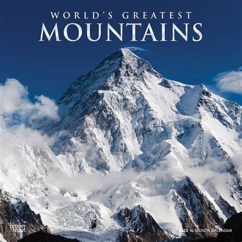 Worlds Greatest Mountains Calendar 2023 Calendar Store Uk