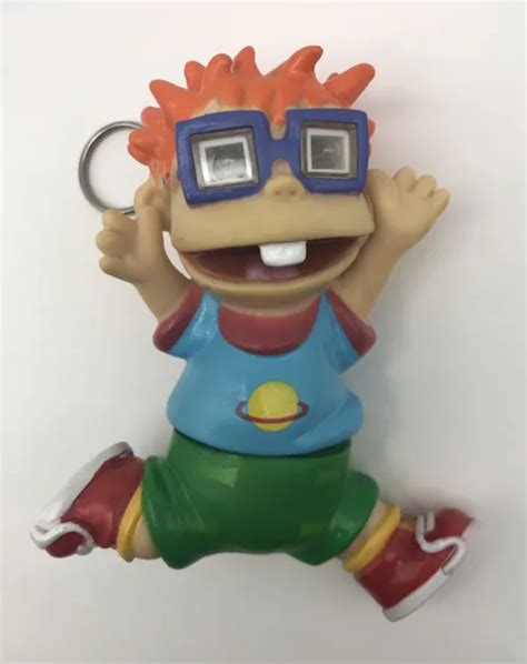 1997 Old Nickelodeon Rugrats Chuckie Finster Light Up Keychain Figure Toy 1199 Picclick