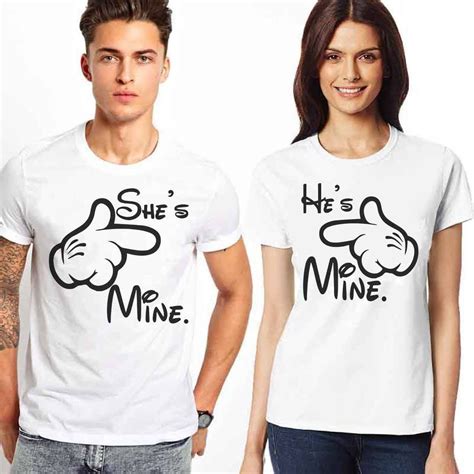 Matching t-shirts. T shirts for couples. Matching Disney. She's mine ...