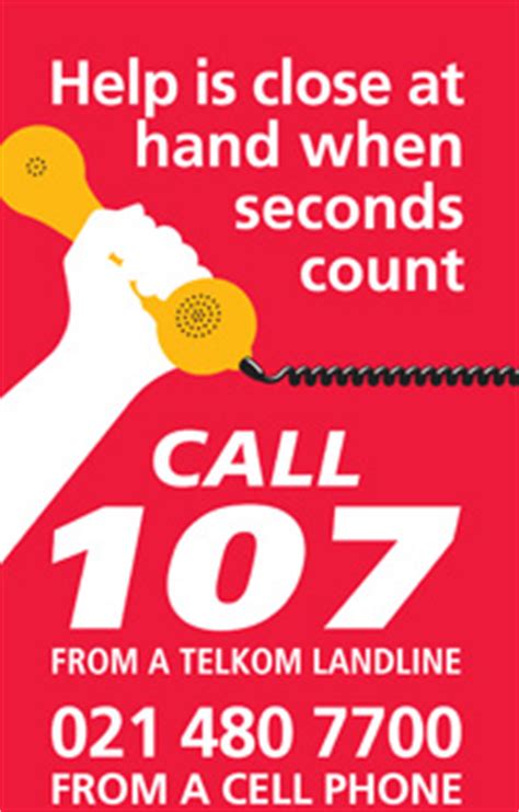 Poster For Emergency Numbers Lukisan