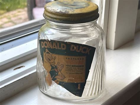 Vintage Nashs Donald Duck Mustard Coin Bank No Chips Or Etsy