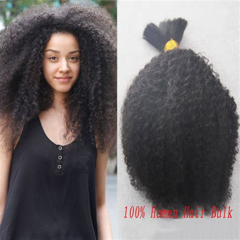 Brooklynhair.com provides 100% premium human hair extension. HOT Sale Brazilian Human Hair Afro Kinky Curly Bulk Hair ...