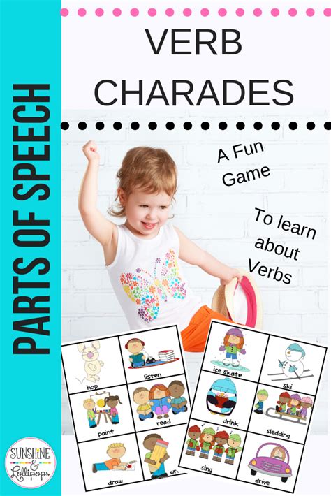 Action Verb Charades A Fun Game Anytime To Reinforce Parts Of Speech