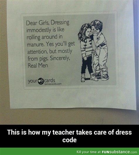 Dress Code Funsubstance Funny Quotes School Memes Funny Memes