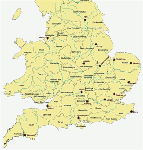 Maps of english counties which are territorial divisions of england for the purposes of administrative, political and geographical demarcation. England Map Of Counties - TravelsFinders.Com