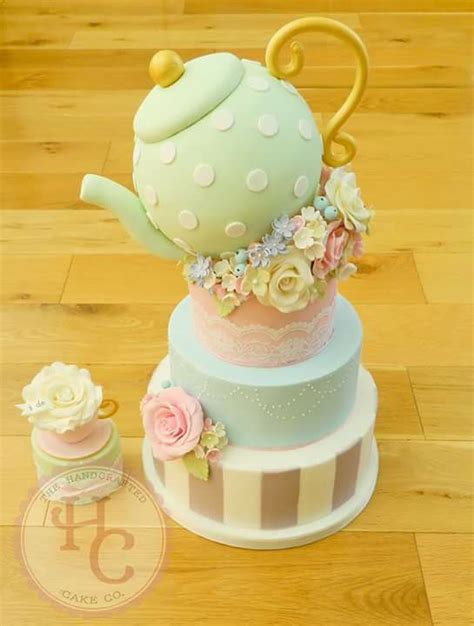 Awesome Cake Tea Party Cake Birthday Cake Decorating Teapot Cake