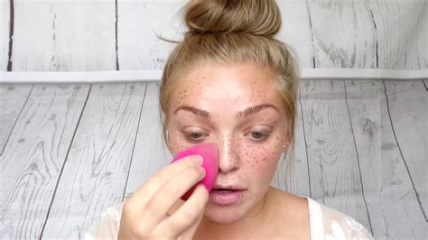 Fake Freckle Tutorial Using Bperfect Tan Ashleigh Ramse Youtube