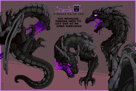 Ender Dragon Pixel Art Minecraft