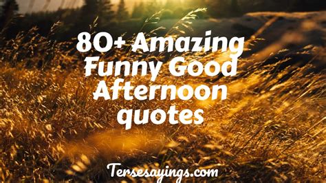 80 Amazing Funny Good Afternoon Quotes