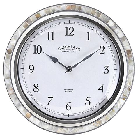Firstime® Sophia Mosaic 115 Inch Wall Clock In Silverpearl Bed Bath