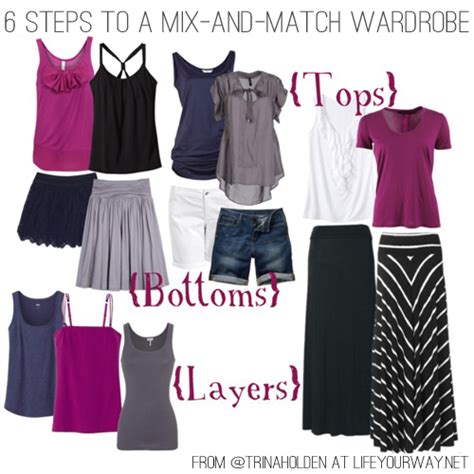 6 Steps To A Mix And Match Wardrobe Life Your Way