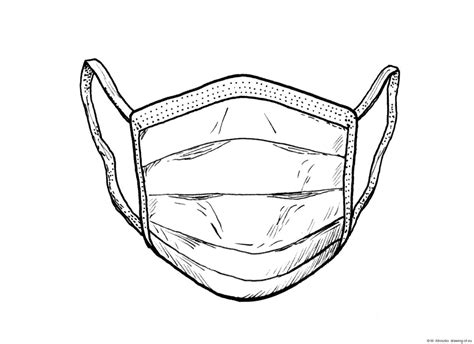 Drawing Of Surgery Mask Drawing Ofeu