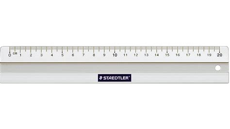 Somit kann das lineal beidseitig verwendet werden. Staedtler Lineal 563 20 Silber 20cm | SMDV - weil Spiele ...