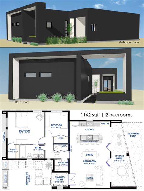Thousands of house plans and home floor plans from over 200 renowned residential architects and designers. Small Front Courtyard House Plan | 61custom | Modern House ...