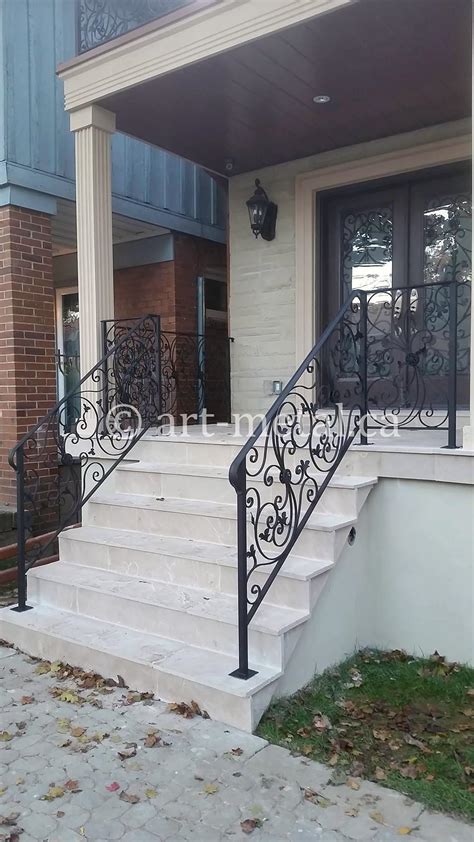 With wood railings, posts are notched to bolt against the sides of. Exterior Railings & Handrails for Stairs, Porches, Decks