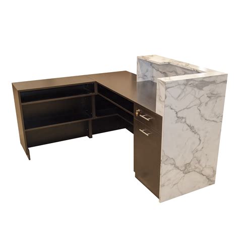 Custom Furniture Design Mint Salon Special Imale Desk With Return 1 Veeco Salon Furniture Design