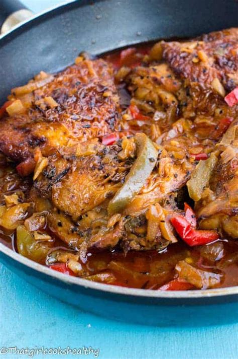 authentic jamaican brown stew chicken that girl cooks healthy