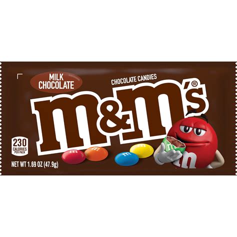 Mandms Milk Chocolate Candy Full Size 169 Oz Bag