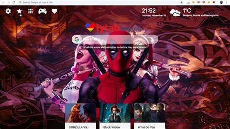 Deadpool Hd Wallpaper And New Tab Theme Youtube