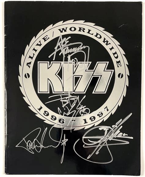 Lot Detail Kiss Alive Worldwide Tour Program Signed By All