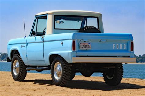 1966 Ford Bronco Fully Restored Excellent Condition Rare Half Cab U14 Truck