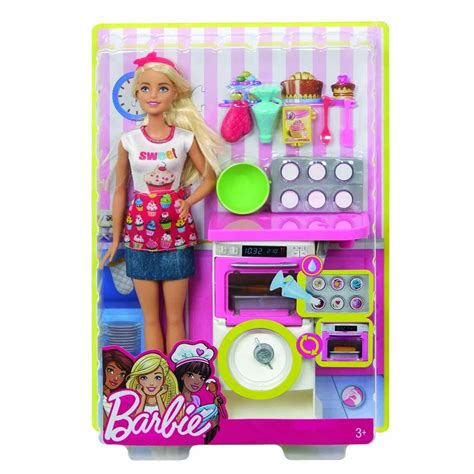 Barbie está dando los primeros pasos en la. Barbie Cocina Y Crea Chef De Pastelitos Set De Juego ...