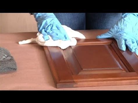 How to stain or paint wood stair railings for under $50 the easy way (oak banister makeover). How to Make Stained Kitchen Cabinets Look Shiny Again ...