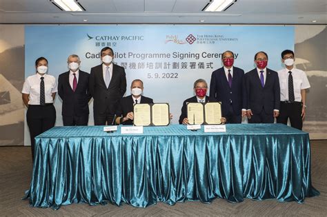 Cathay Pacific And The Hong Kong Polytechnic University Sign Cadet