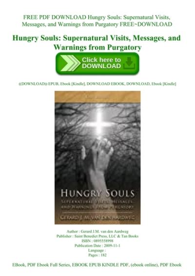 Free Pdf Download Hungry Souls Supernatural Visits Messages And