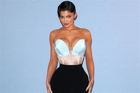 kylie jenner drops jaws in a form fitting corset gown at the jean paul gaultier show telegraph