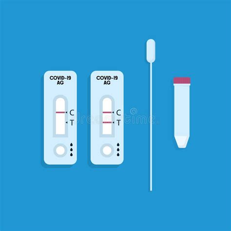 Rapid Antigen Test Illustration Isolation Stock Illustrations 19