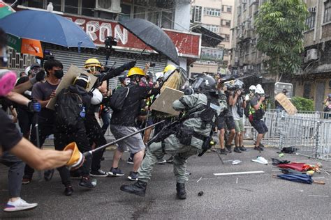 Hong kong's protests have seen their first death, and there will be more to come. Hong Kong police tear gas protest against mob violence | WTOP