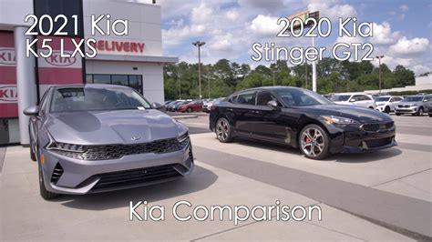 2021 K5 Lxs Vs 2020 Stinger Gt2 Kia Sport Sedans Comparisonparkside