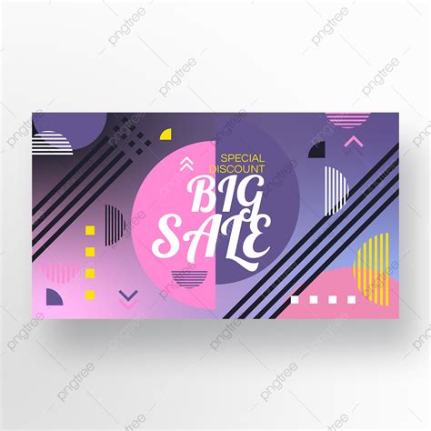 Pink Purple Abstract Promotion Banner Template Download On Pngtree