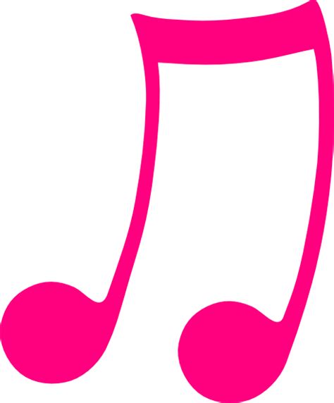 Pink Musical Note Clip Art At Vector Clip Art