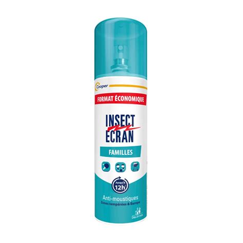 Insect Ecran Famille Anti Moustiques Spray R Pulsif Peau