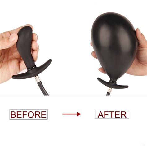 Extra Large Inflatable Butt Plug Extender Anal Plug Silicone Huge