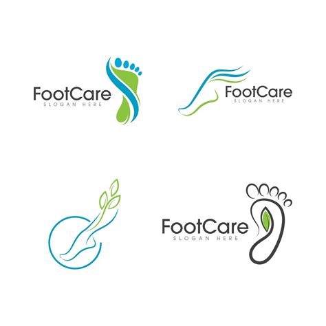Foot Care Logo Template Vector Icon Illustration 3021044 Vector Art At