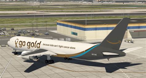 Amazon Prime Air Go Gold Livery Boeing B767 300 Bdsf For Project 76