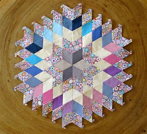 Paper Pieced Diamonds Hexagon Quilt English Paper Piecing Quilts