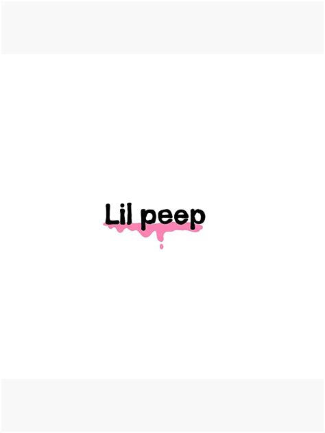 Lil Peep Text Poster For Sale By Emmcone Redbubble