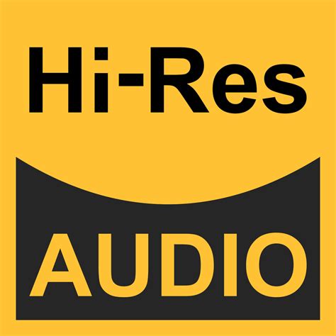 High Resolution Audio Signals Sign Icon Hi Res Audio 20714928 Vector