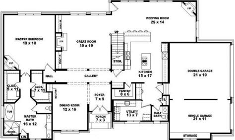 Floor Plan 5 Bedroom Double Storey House Plans House Storey