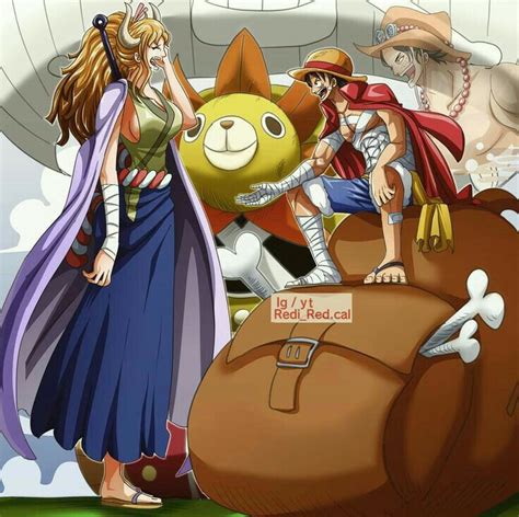 Yamato And Luffy With Ace Manga Anime One Piece One Piece Luffy